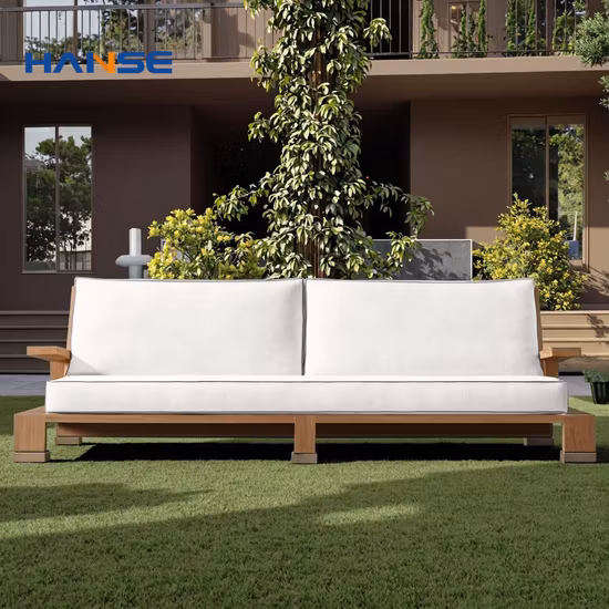 Salon de jardin en bois de teck, Patio en osier, ensemble de canapé en rotin, causeuse, mobilier d'extérieur, bon marché