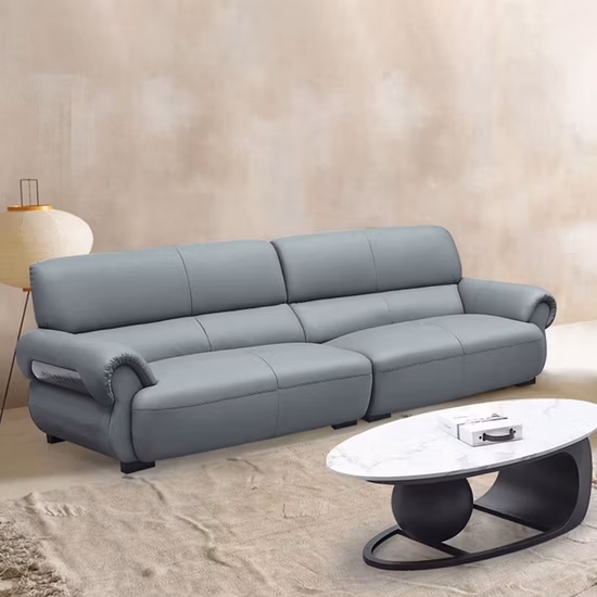 Zode – ensemble de salon de luxe, canapé en cuir italien moderne, canapé