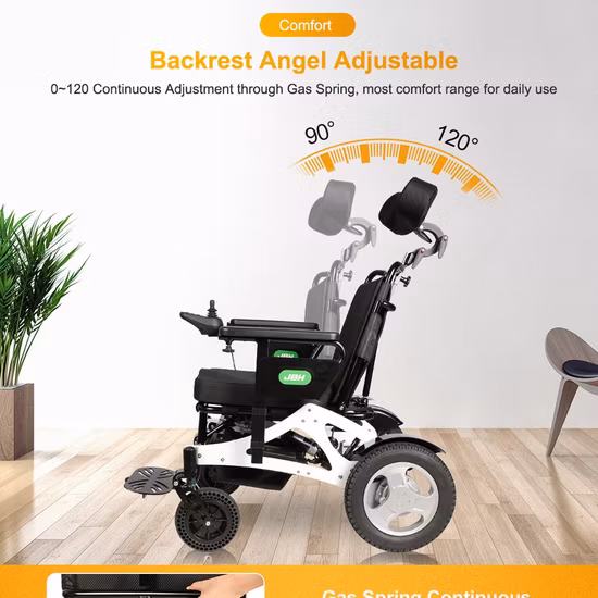 Fauteuils roulants électriques pliables légers et inclinables intelligents