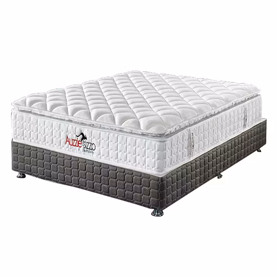 Matelas orthopédique à ressorts souples en mousse à mémoire de forme compressée, lit d'hôtel de meubles pleine grandeur, Queen King Size